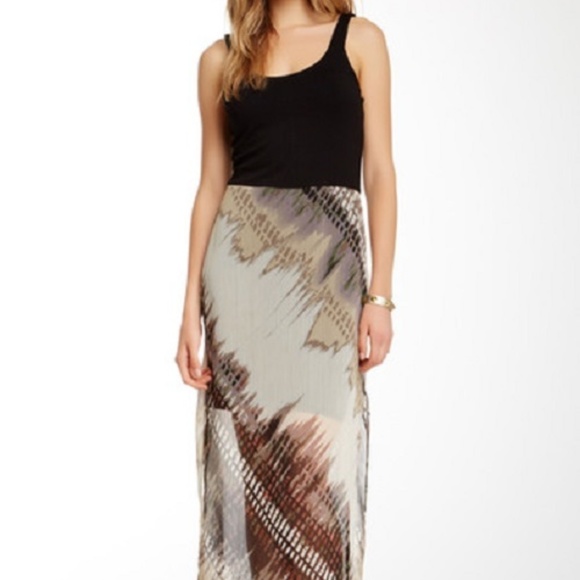 Vince Camuto Dresses & Skirts - VINCE-CAMUTO Chiffon-Overlay-Maxi-Tank-Dress LARGE
